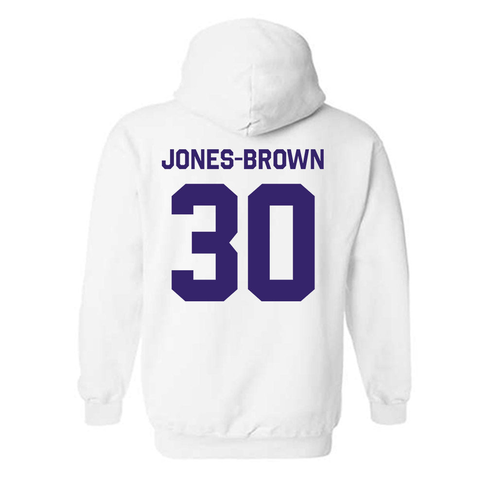 JMU - NCAA Women's Basketball : Ja'Quoia Jones-Brown - Classic Shersey Hooded Sweatshirt-1