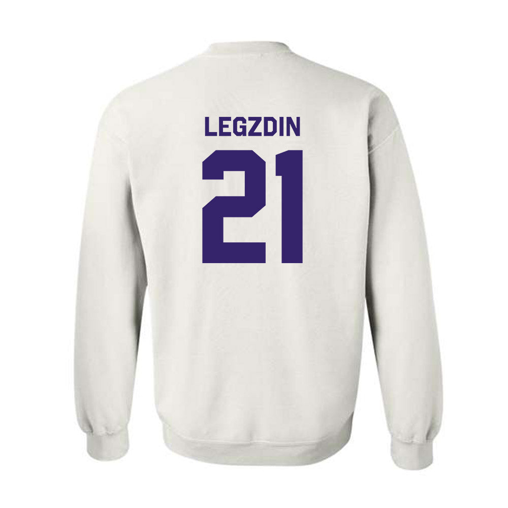 JMU - NCAA Softball : Cali Legzdin - Classic Shersey Crewneck Sweatshirt-1