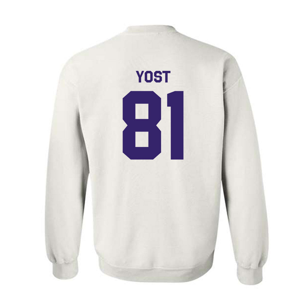JMU - NCAA Football : Sue Yost - Classic Shersey Crewneck Sweatshirt-1