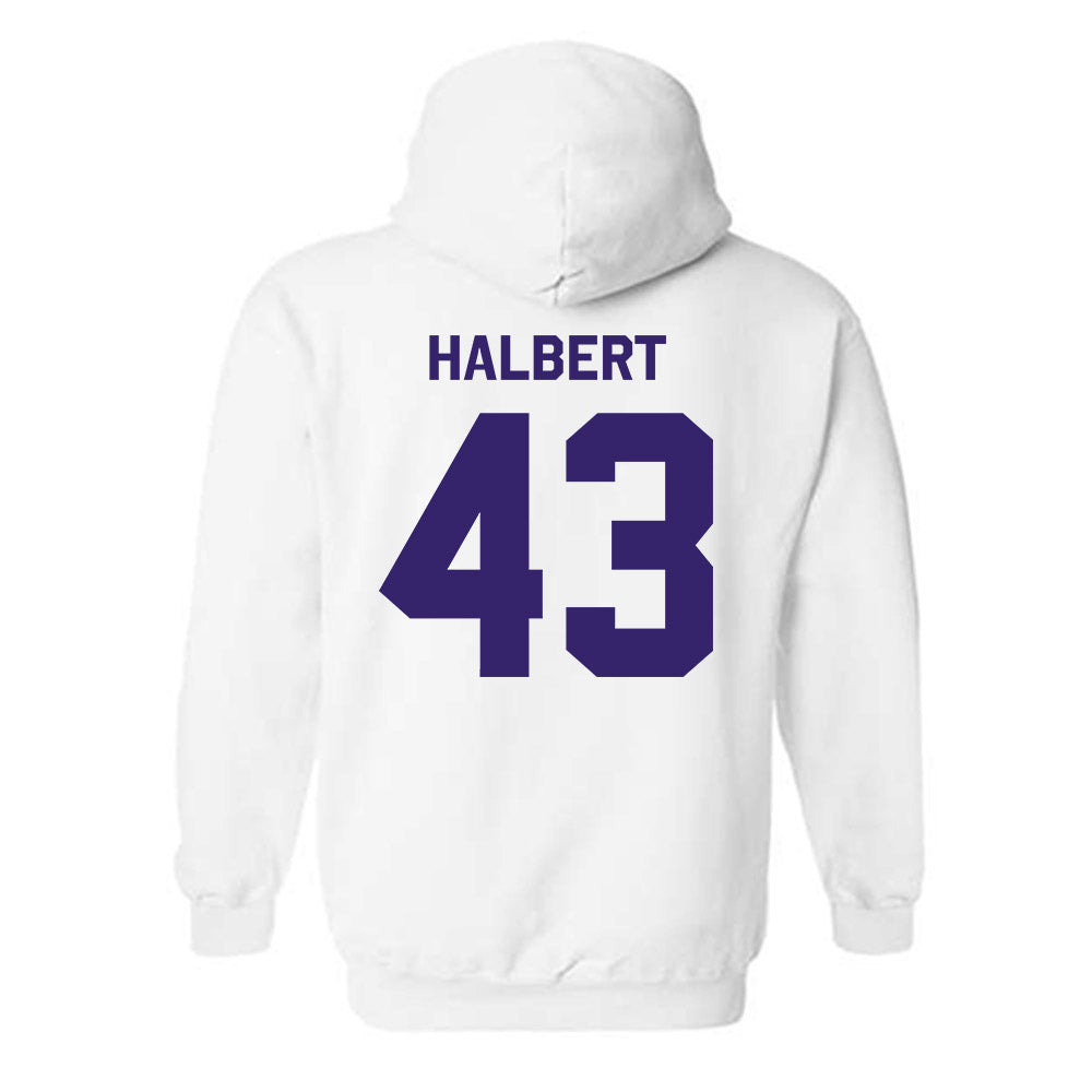 JMU - NCAA Football : Miles Halbert - Classic Shersey Hooded Sweatshirt-1