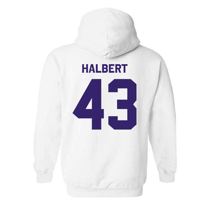 JMU - NCAA Football : Miles Halbert - Classic Shersey Hooded Sweatshirt-1