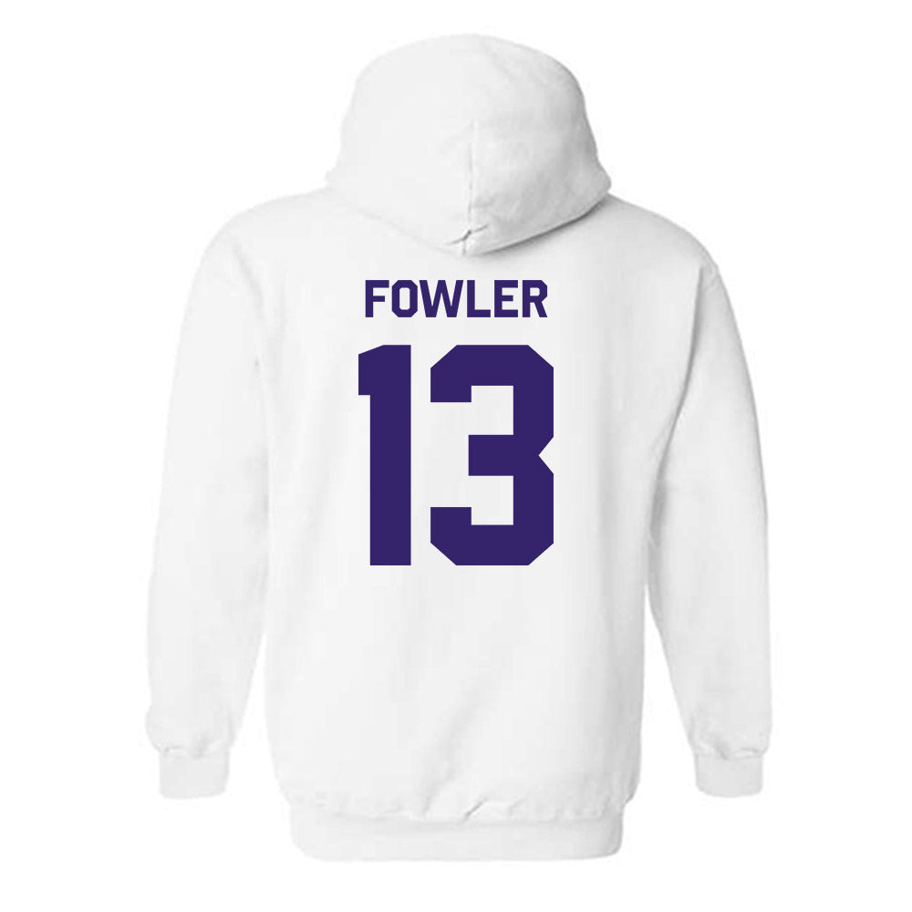 JMU - NCAA Men's Basketball : Preston Fowler - Classic Shersey Hooded Sweatshirt-1