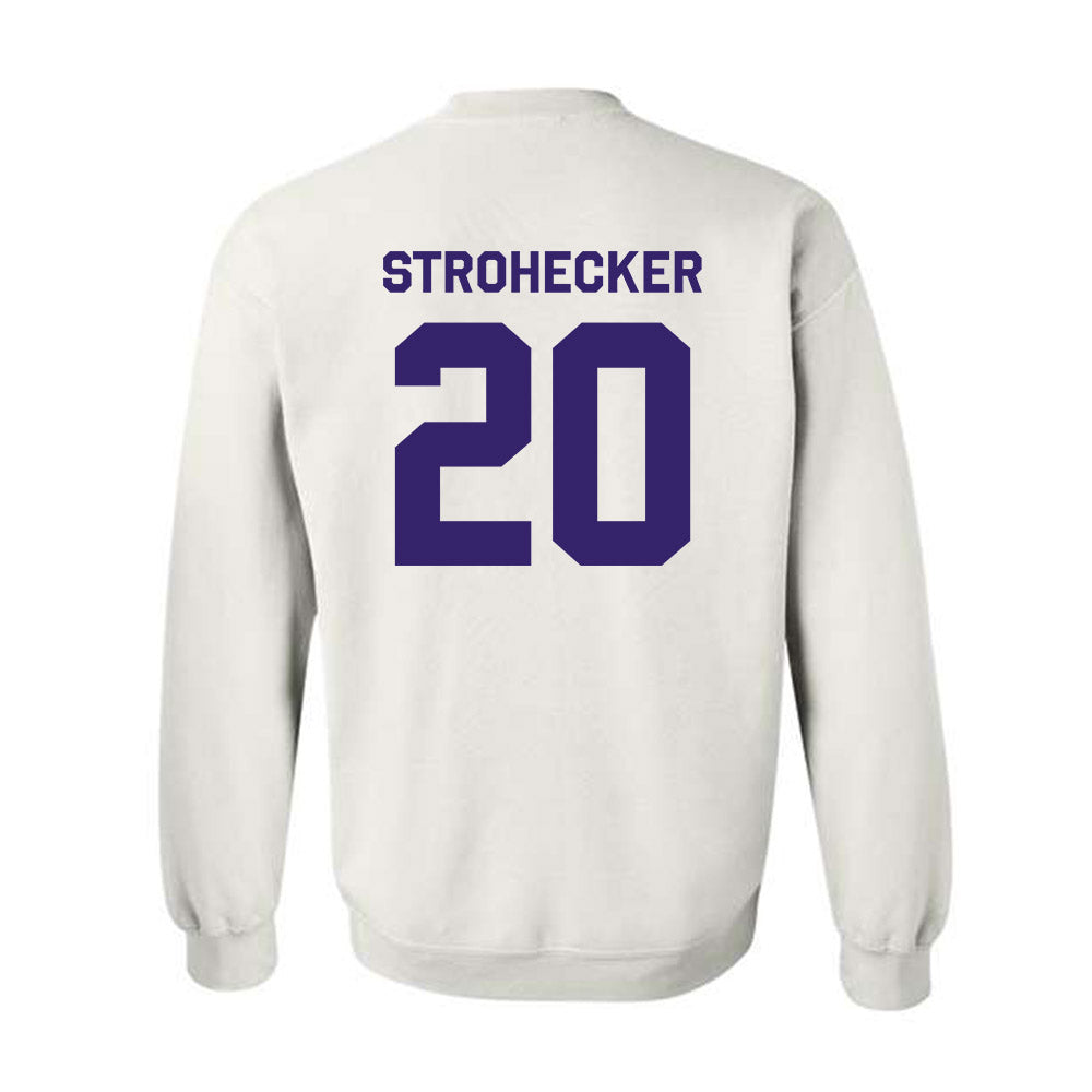JMU - NCAA Baseball : Jonathan Strohecker - Classic Shersey Crewneck Sweatshirt-1