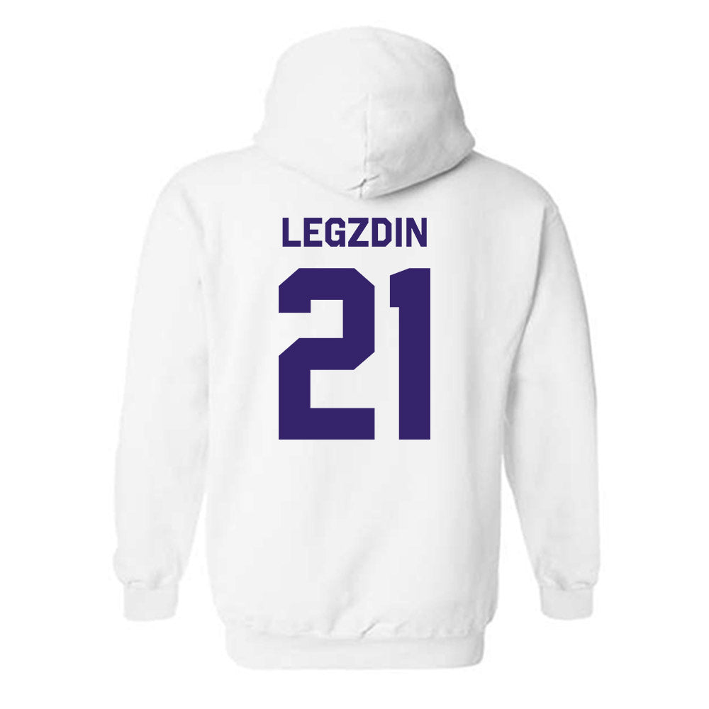 JMU - NCAA Softball : Cali Legzdin - Classic Shersey Hooded Sweatshirt-1
