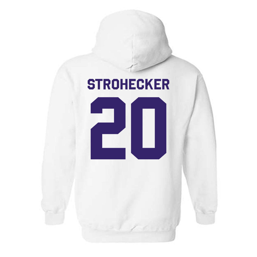 JMU - NCAA Baseball : Jonathan Strohecker - Classic Shersey Hooded Sweatshirt-1