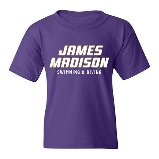 JMU - NCAA Women's Swimming & Diving : Emory Hill - Classic Shersey Youth T-Shirt-0