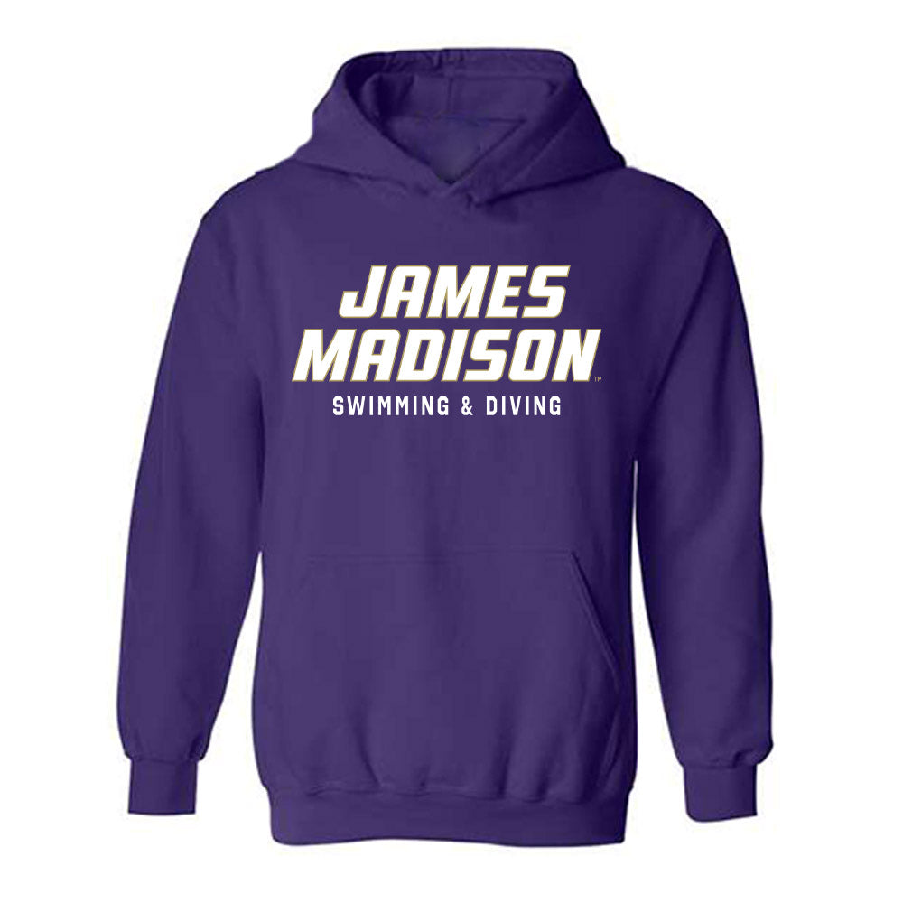 JMU - NCAA Women's Swimming & Diving : Addy Heyward - Classic Shersey Hooded Sweatshirt-0