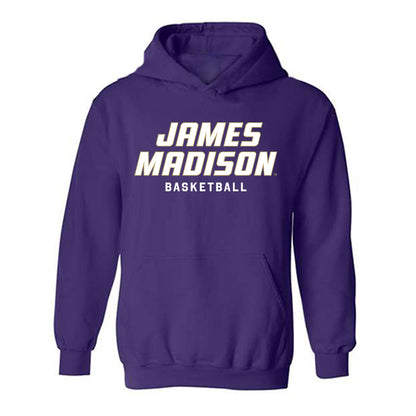 JMU - NCAA Men's Basketball : Christian Brown - Classic Shersey Hooded Sweatshirt-0