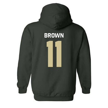 USF - NCAA Men's Basketball : CJ Brown - Classic Shersey Hooded Sweatshirt-1