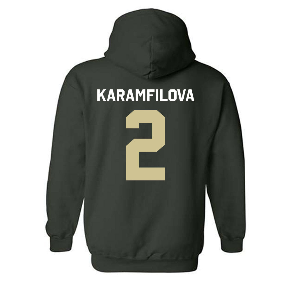 USF - NCAA Women's Basketball : Yana Karamfilova - Classic Shersey Hooded Sweatshirt-1