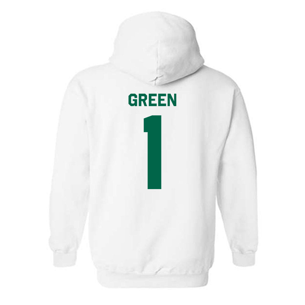 USF - NCAA Men's Basketball : DeAnte Green - Classic Shersey Hooded Sweatshirt-1
