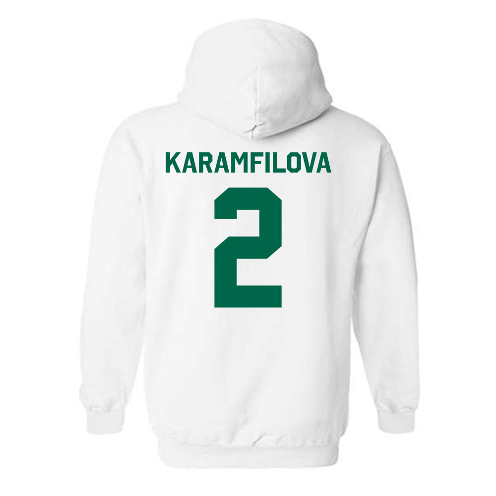 USF - NCAA Women's Basketball : Yana Karamfilova - Classic Shersey Hooded Sweatshirt-1