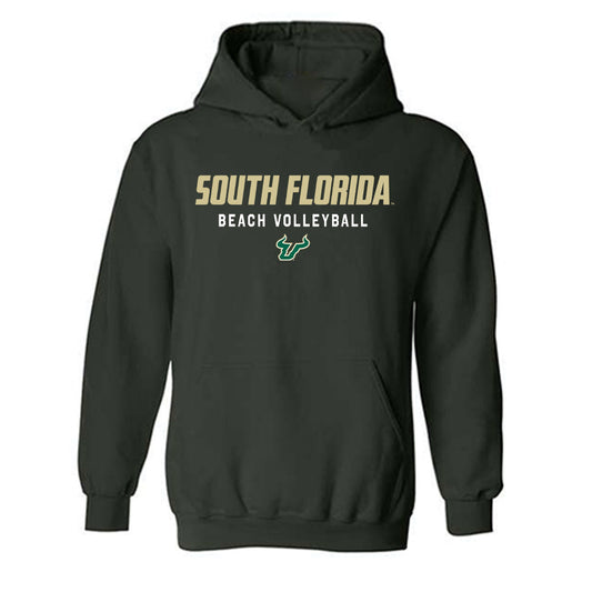 USF - NCAA Beach Volleyball : Alyx Zapatka - Classic Shersey Hooded Sweatshirt-0
