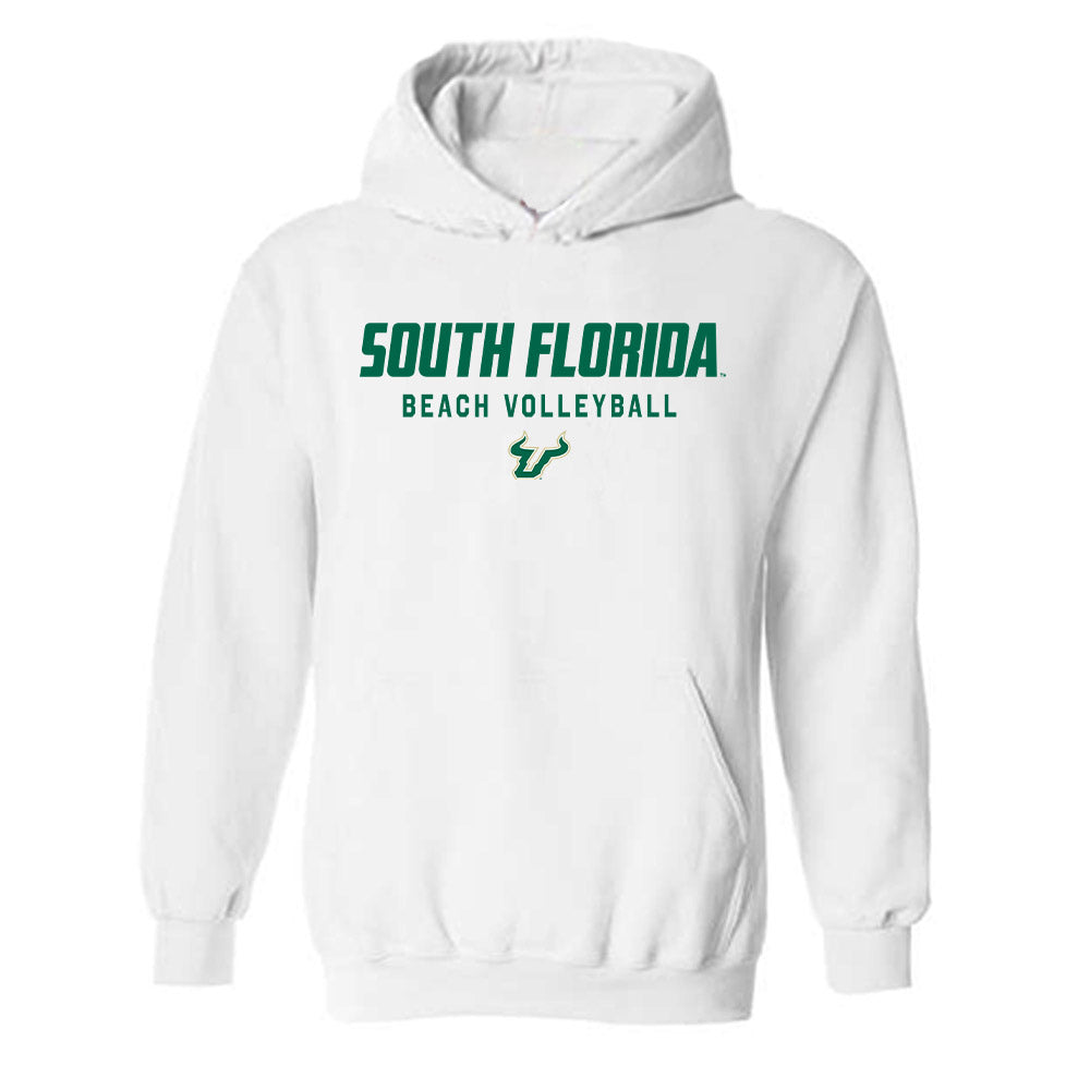 USF - NCAA Beach Volleyball : Addison Bounds - Classic Shersey Hooded Sweatshirt-0