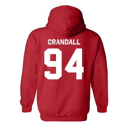 Illinois State - NCAA Football : Josh Crandall - Classic Shersey Hooded Sweatshirt-1