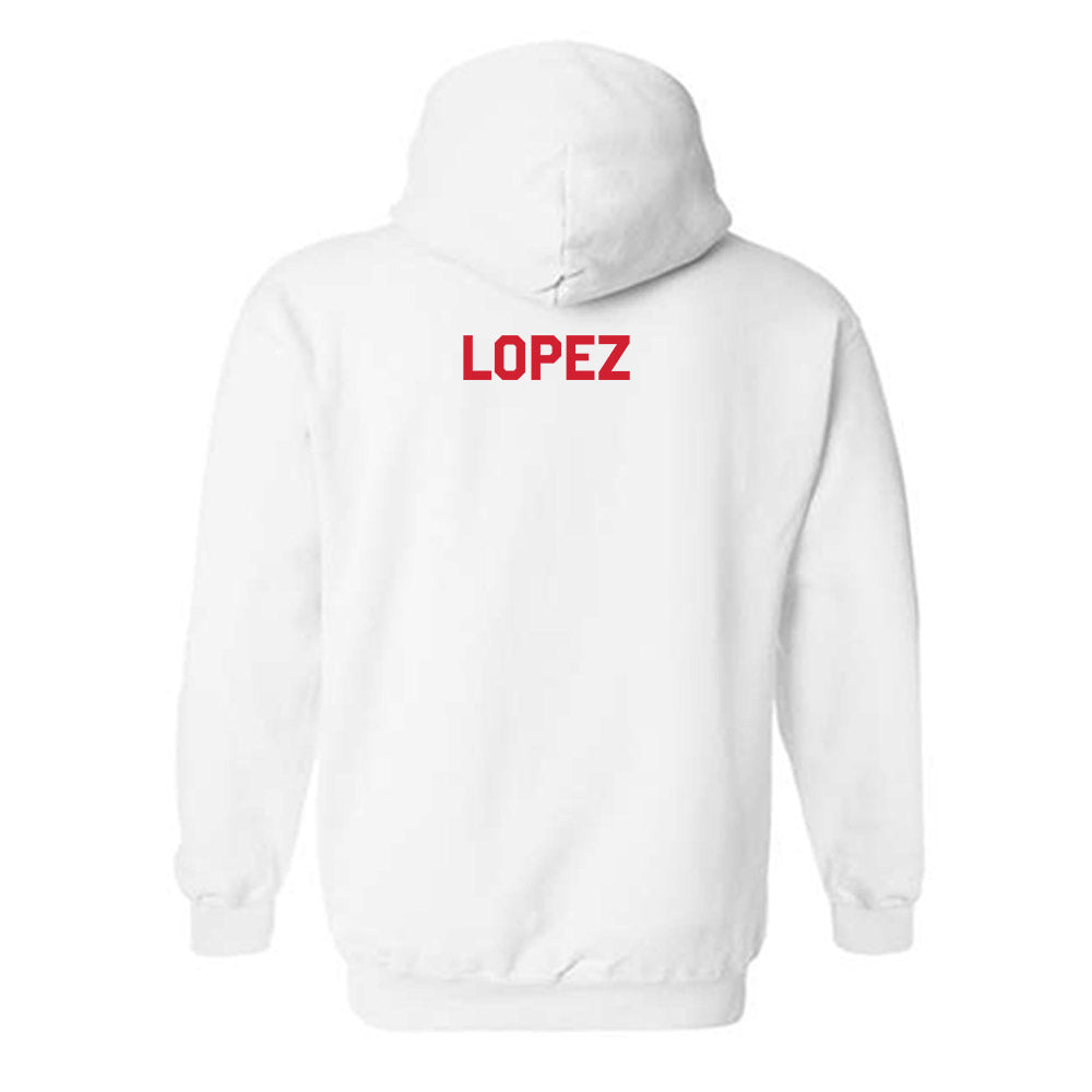 Illinois State - NCAA Men's Track & Field : Isaias Lopez - Classic Shersey Hooded Sweatshirt-1