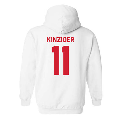 Illinois State - NCAA Men's Basketball : Johnny Kinziger - Classic Shersey Hooded Sweatshirt-1