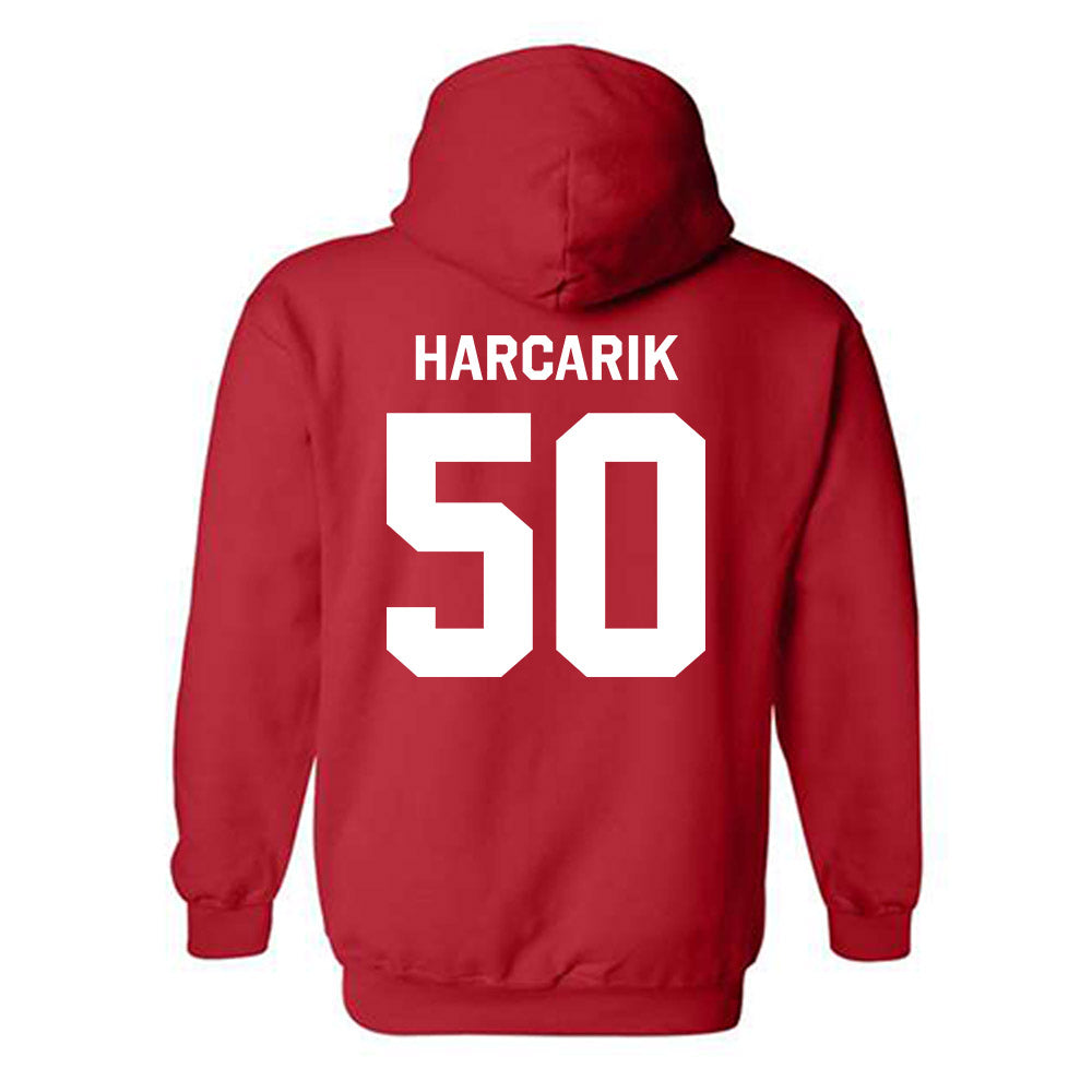 St. Johns - NCAA Men's Lacrosse : Jackson Harcarik - Classic Shersey Hooded Sweatshirt-1