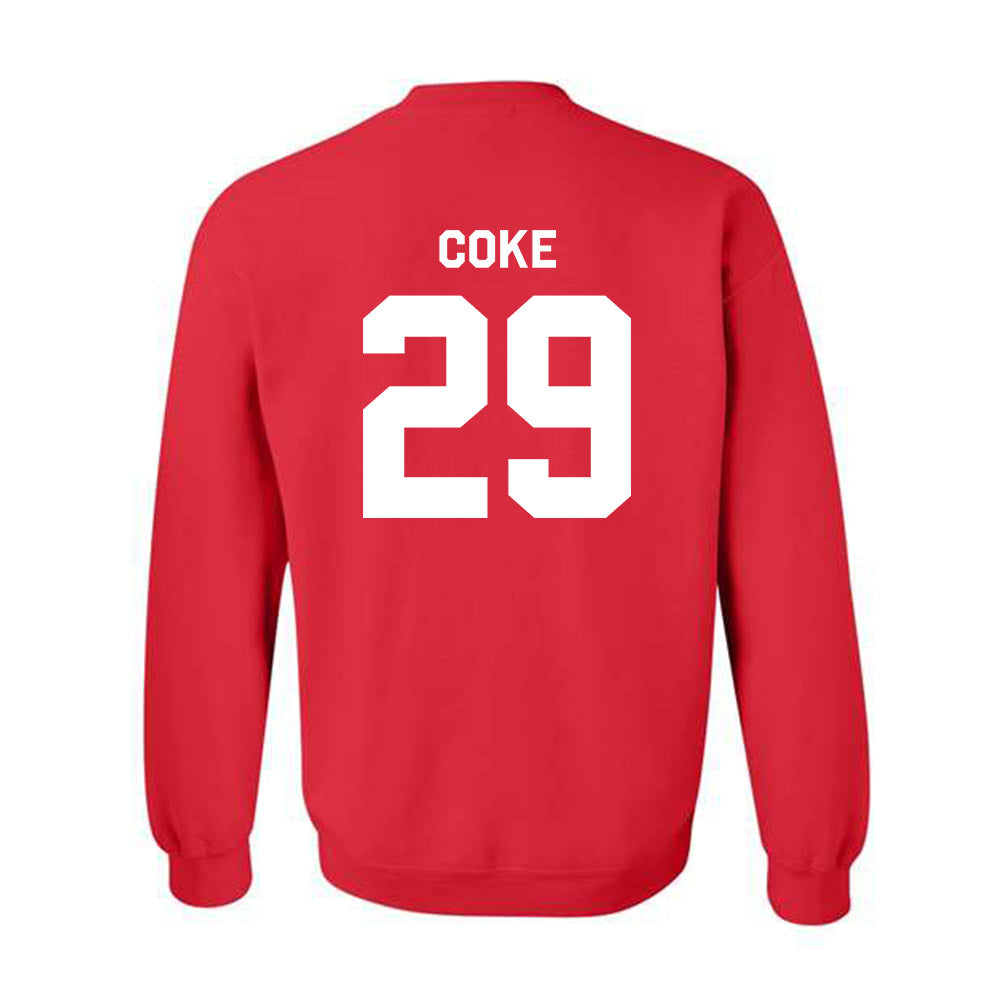 St. Johns - NCAA Men's Lacrosse : Henry Coke - Classic Shersey Crewneck Sweatshirt-1