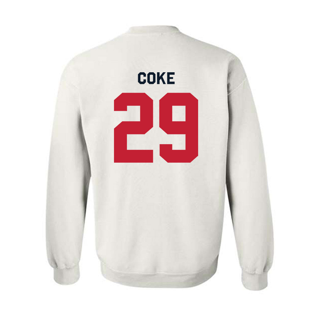 St. Johns - NCAA Men's Lacrosse : Henry Coke - Classic Shersey Crewneck Sweatshirt-1