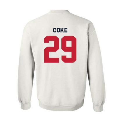 St. Johns - NCAA Men's Lacrosse : Henry Coke - Classic Shersey Crewneck Sweatshirt-1