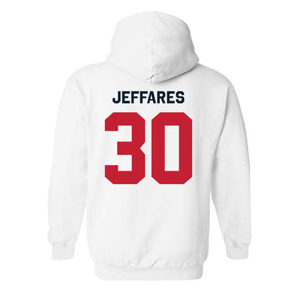 St. Johns - NCAA Men's Lacrosse : AJ Jeffares - Classic Shersey Hooded Sweatshirt-1