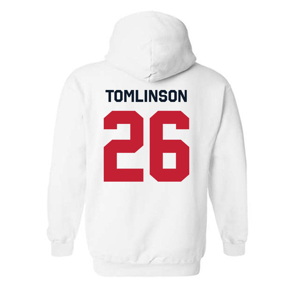 St. Johns - NCAA Men's Soccer : Kaief Tomlinson - Classic Shersey Hooded Sweatshirt-1