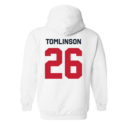 St. Johns - NCAA Men's Soccer : Kaief Tomlinson - Classic Shersey Hooded Sweatshirt-1