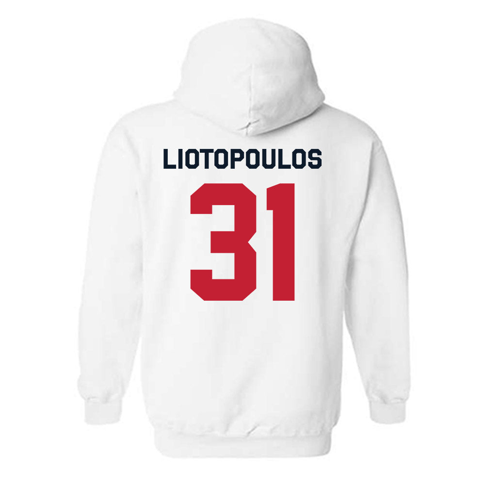 St. Johns - NCAA Men's Basketball : Lefteris Liotopoulos - Classic Shersey Hooded Sweatshirt-1
