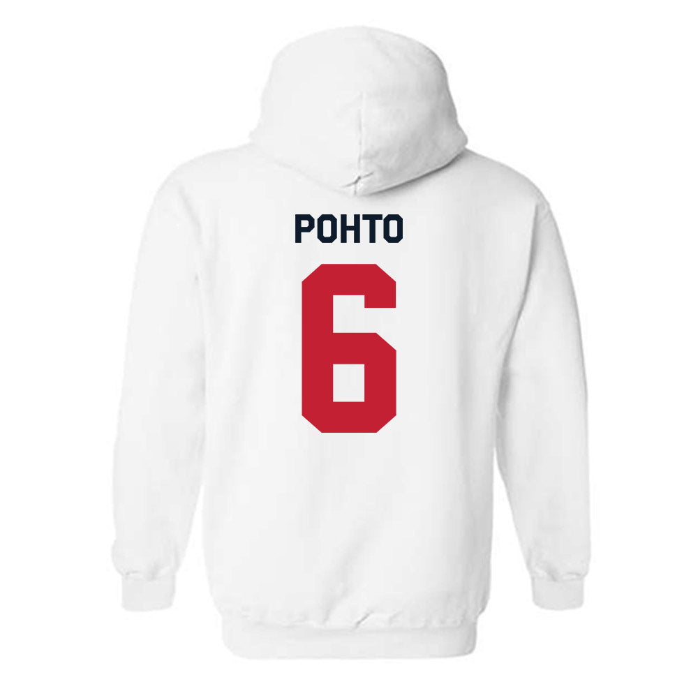 St. Johns - NCAA Men's Basketball : Casper Pohto - Classic Shersey Hooded Sweatshirt-1