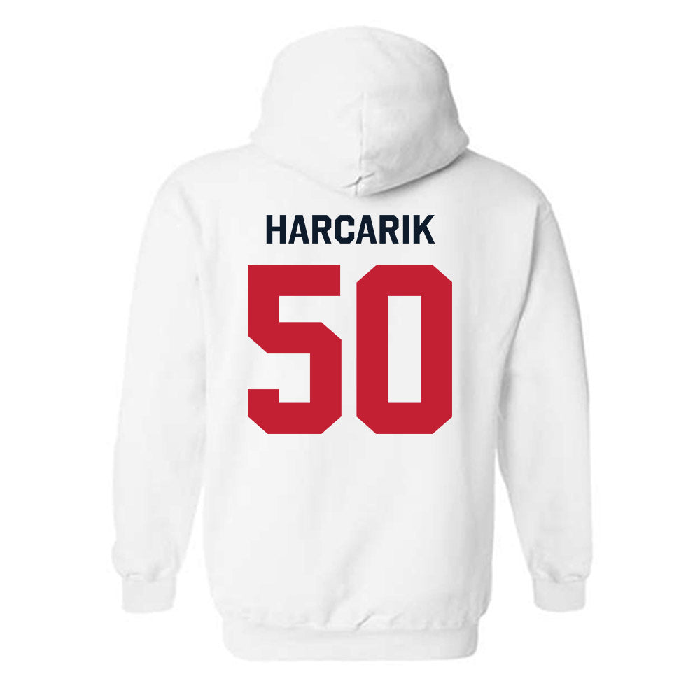 St. Johns - NCAA Men's Lacrosse : Jackson Harcarik - Classic Shersey Hooded Sweatshirt-1