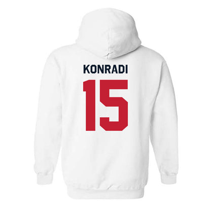 St. Johns - NCAA Men's Lacrosse : Cam Konradi - Classic Shersey Hooded Sweatshirt-1
