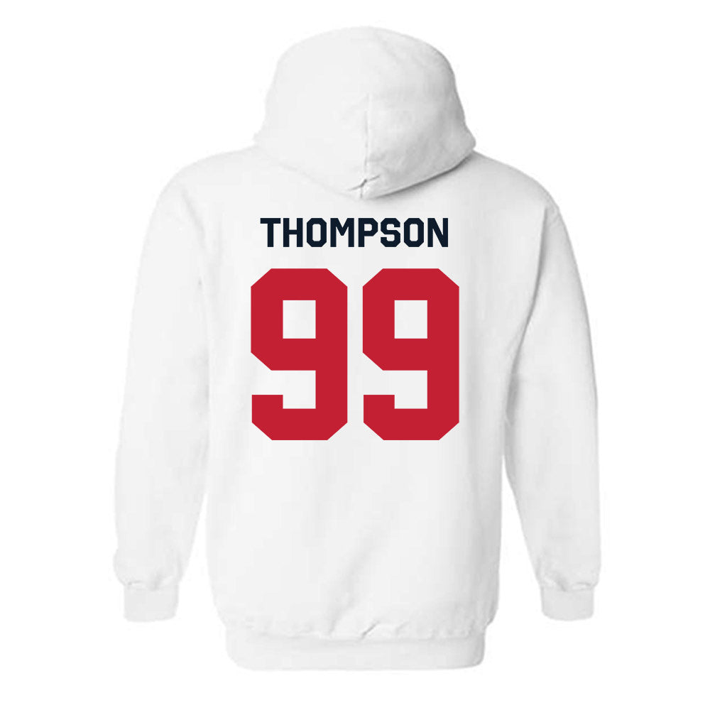 St. Johns - NCAA Men's Lacrosse : Jackson Thompson - Classic Shersey Hooded Sweatshirt-1