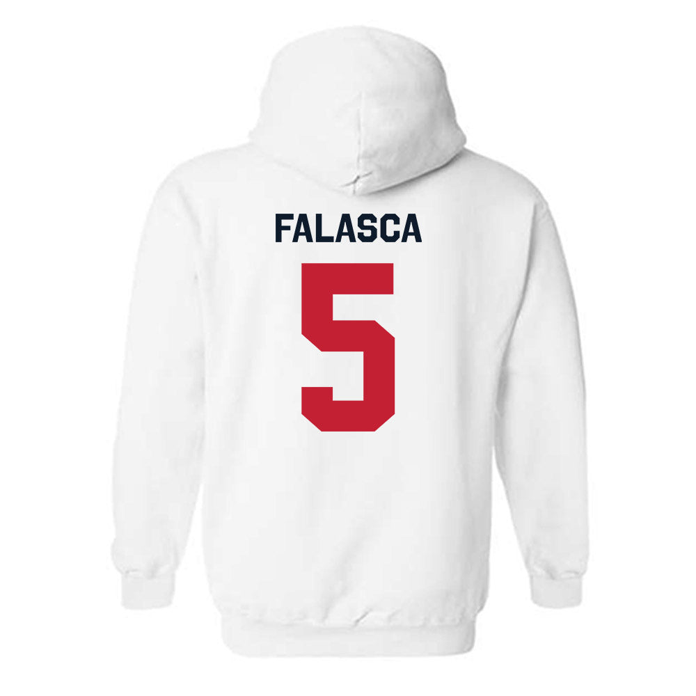 St. Johns - NCAA Men's Lacrosse : Quinn Falasca - Classic Shersey Hooded Sweatshirt-1