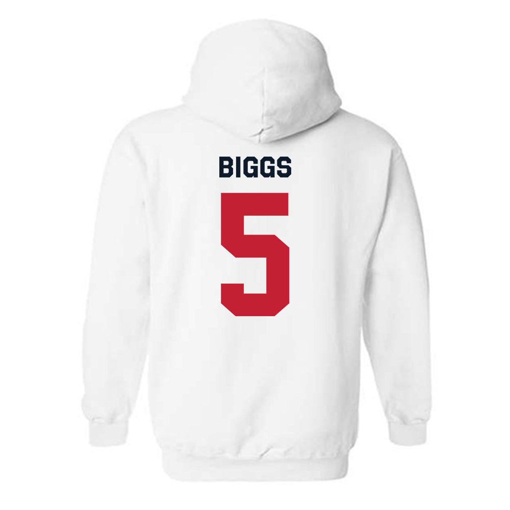 St. Johns - NCAA Men's Soccer : Antonio Biggs - Classic Shersey Hooded Sweatshirt-1