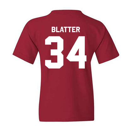 WSU - NCAA Baseball : Brock Blatter - Classic Shersey Youth T-Shirt-1
