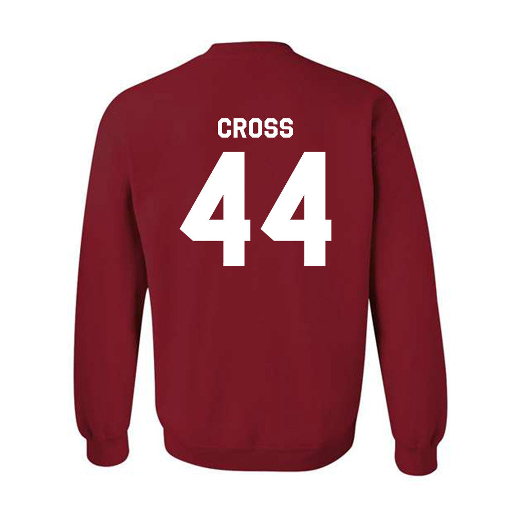 WSU - NCAA Baseball : Brock Cross - Classic Shersey Crewneck Sweatshirt-3