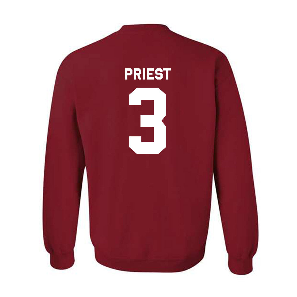 WSU - NCAA Baseball : Matthew Priest - Classic Shersey Crewneck Sweatshirt-1