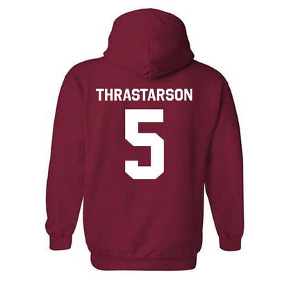 WSU - NCAA Men's Basketball : Tomas Thrastarson - Classic Shersey Hooded Sweatshirt-1