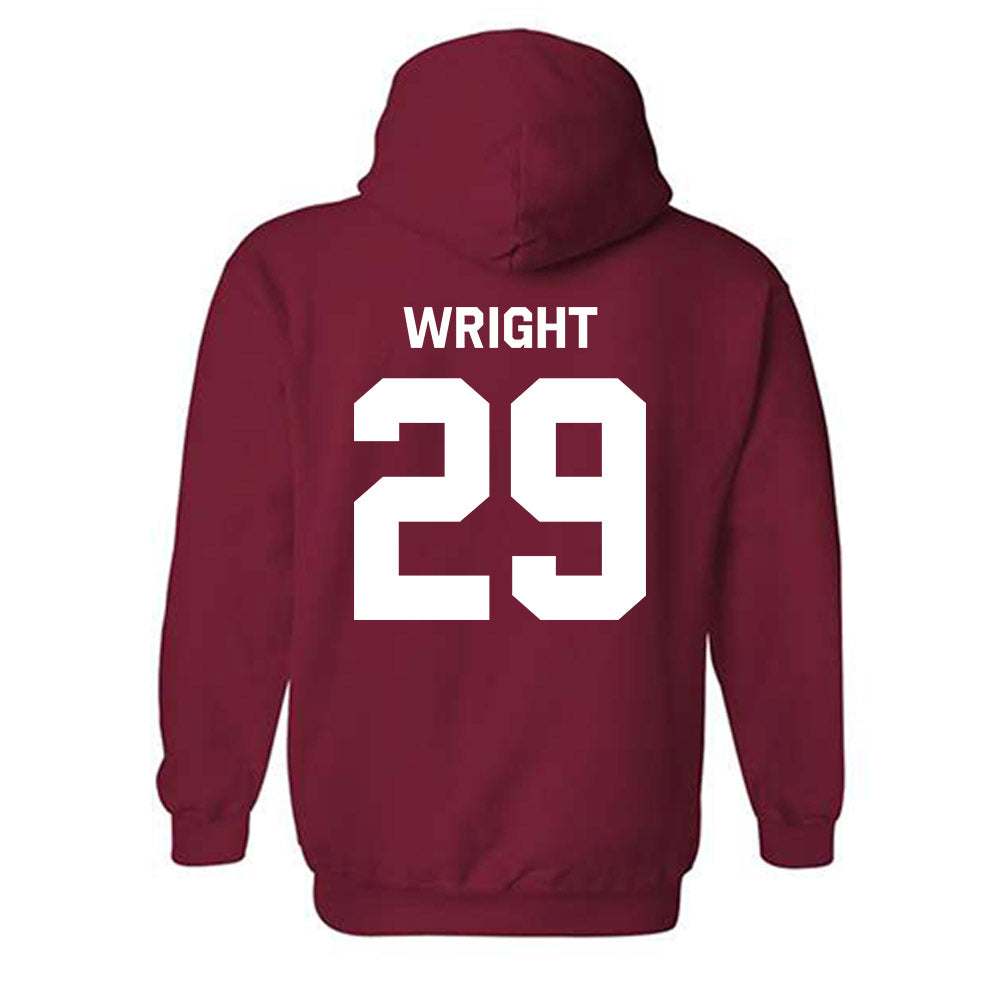 WSU - NCAA Football : Erimus Wright - Classic Shersey Hooded Sweatshirt-3