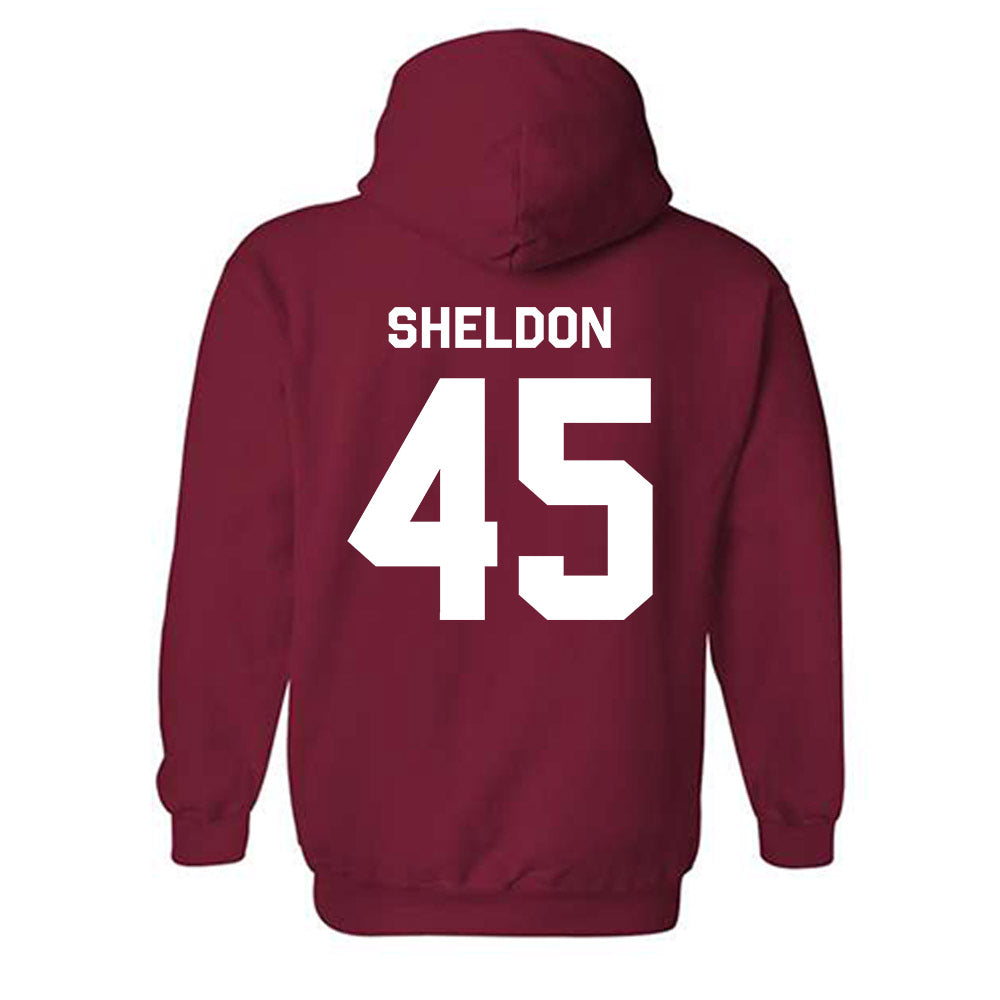 WSU - NCAA Baseball : Austin Sheldon - Classic Shersey Hooded Sweatshirt-1
