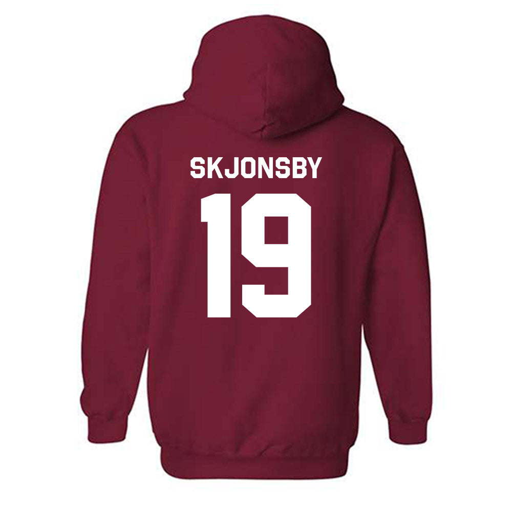 WSU - NCAA Baseball : Ryan Skjonsby - Classic Shersey Hooded Sweatshirt-3