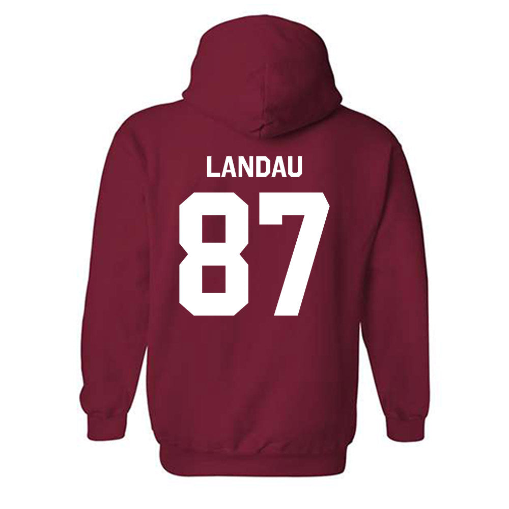 WSU - NCAA Football : Cash Landau - Classic Shersey Hooded Sweatshirt-1