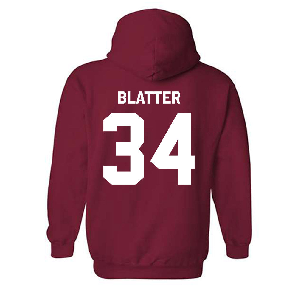 WSU - NCAA Baseball : Brock Blatter - Classic Shersey Hooded Sweatshirt-1