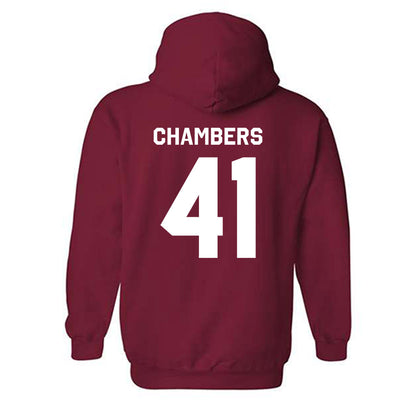 WSU - NCAA Baseball : Bryce Chambers - Classic Shersey Hooded Sweatshirt-1