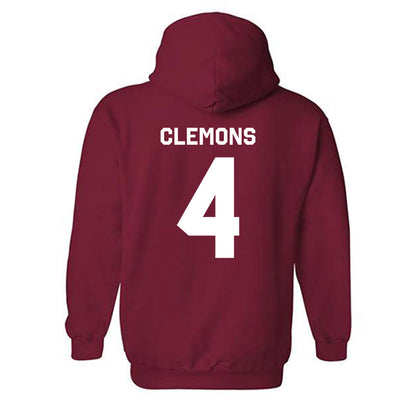 WSU - NCAA Football : Darrius Clemons - Classic Shersey Hooded Sweatshirt-3