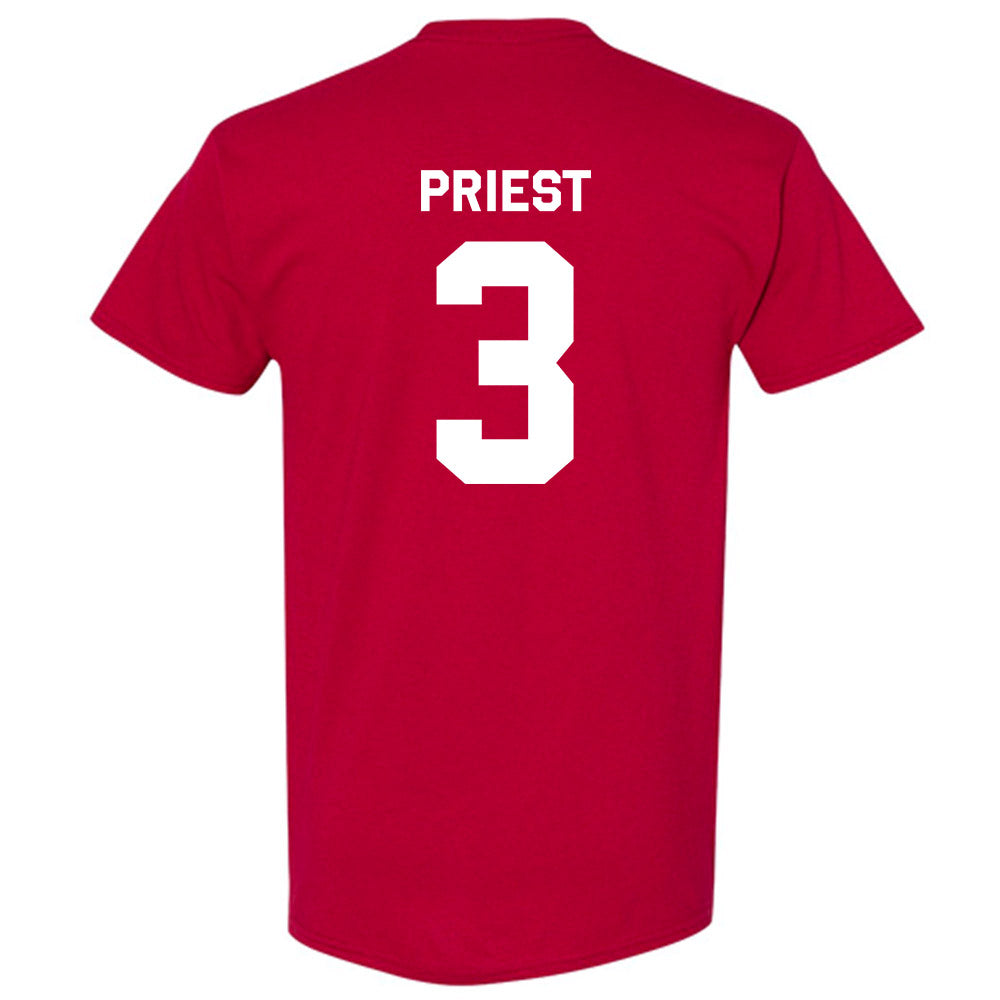 WSU - NCAA Baseball : Matthew Priest - Classic Shersey T-Shirt-1