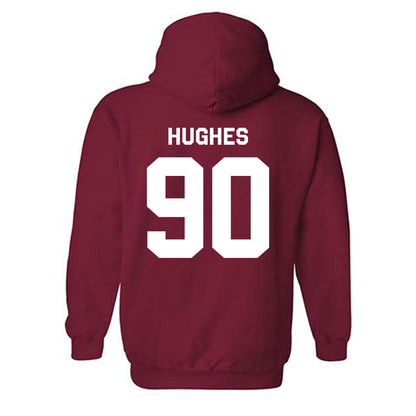 WSU - NCAA Football : Michael Hughes - Classic Shersey Hooded Sweatshirt-1