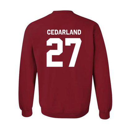 WSU - NCAA Football : Hudson Cedarland - Classic Shersey Crewneck Sweatshirt-1