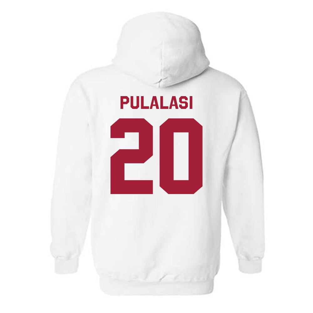WSU - NCAA Football : Leo Pulalasi - Classic Shersey Hooded Sweatshirt-1
